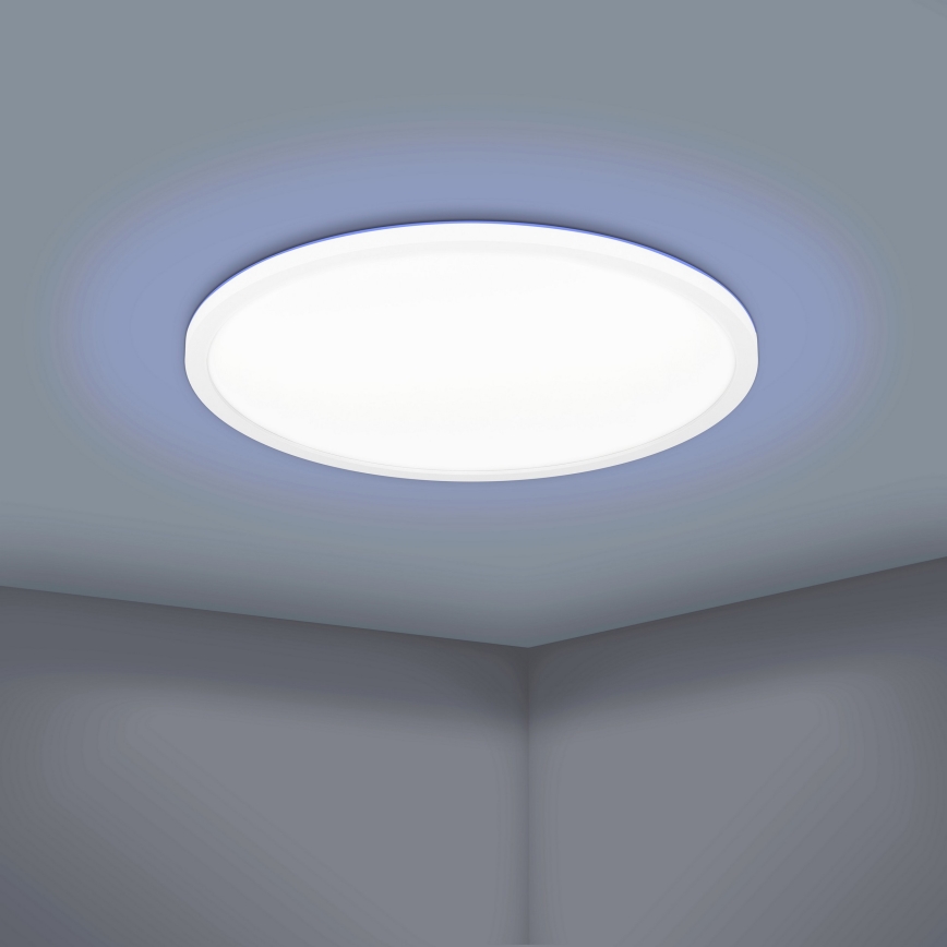 Eglo 900086 - LED RGBW Himmennettävä kattovalo ROVITO-Z LED/14,6W/230V 2700-6500K halkaisija 29,5 cm valkoinen