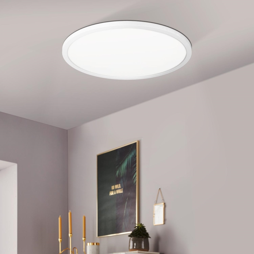 Eglo 900086 - LED RGBW Himmennettävä kattovalo ROVITO-Z LED/14,6W/230V 2700-6500K halkaisija 29,5 cm valkoinen