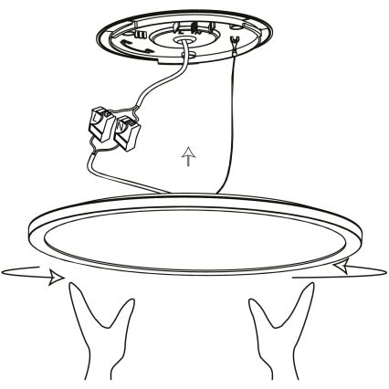 Eglo - LED RGBW Himmennettävä kattovalo LED/14,6W/230V musta ZigBee