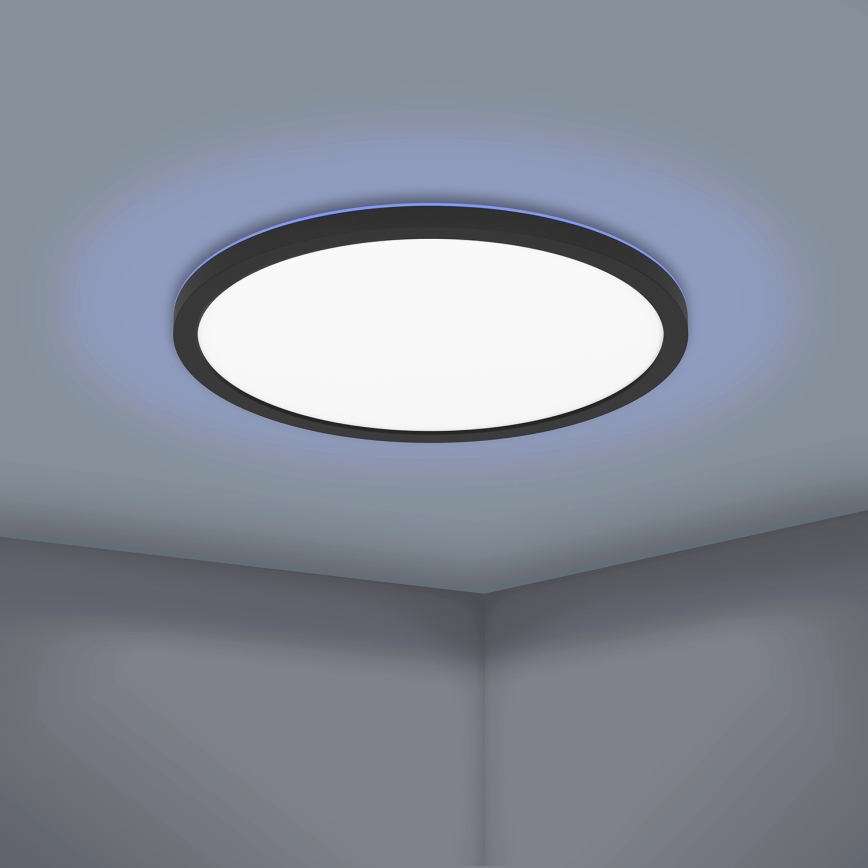 Eglo - LED RGBW Himmennettävä kattovalo LED/16,5W/230V musta ZigBee