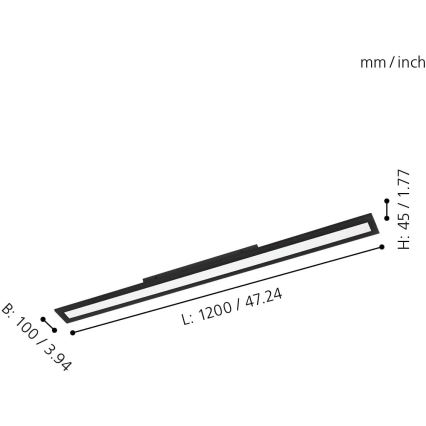 Eglo - LED Himmennettävä kattovalo LED/33,5W/230V ZigBee