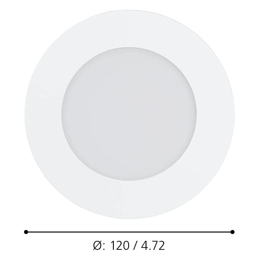 Eglo 900101 - LED Himmennettävä kylpyhuoneen upotettu valo FUEVA-Z  LED/5,4W/230V IP44 ZigBee
