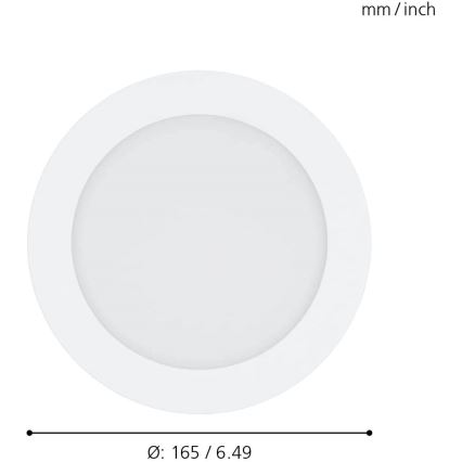Eglo - LED Himmennettävä kylpyhuoneen upotettava valo LED/10,5W/230V IP44 ZigBee