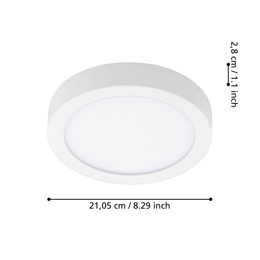 Eglo - LED Himmennettävä kylpyhuoneen kattovalo LED/16,5W/230V 2700-6500K IP44 ZigBee