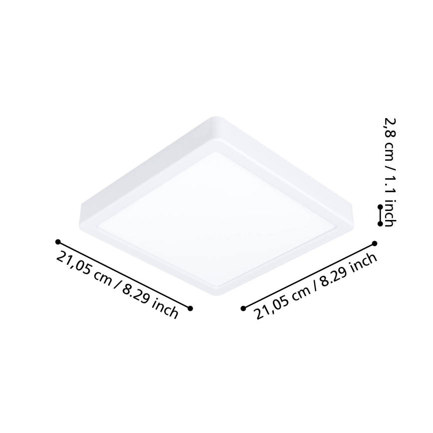 Eglo - LED Himmennettävä kylpyhuoneen kattovalo LED/16,5W/230V 2700-6500K IP44 ZigBee