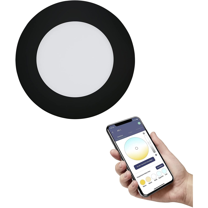 Eglo - LED Himmennettävä kylpyhuoneen upotettu valo LED/5,4W/230V IP44 ZigBee