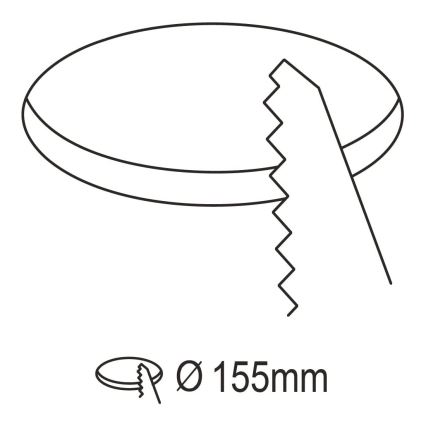 Eglo - LED Himmennettävä kylpyhuoneen upotettava kattovalo LED/10,5W/230V 2700-6500K IP44 ZigBee