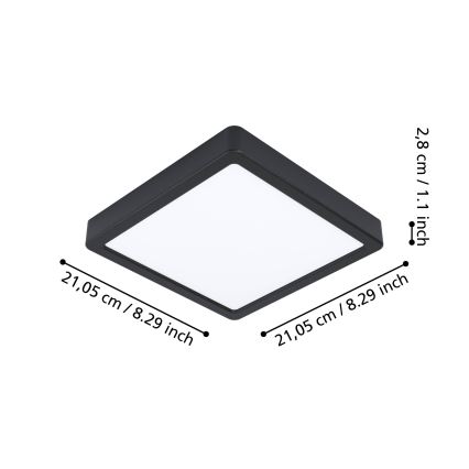 Eglo - LED Himmennettävä kylpyhuoneen valo LED/16,5W/230V IP44 ZigBee