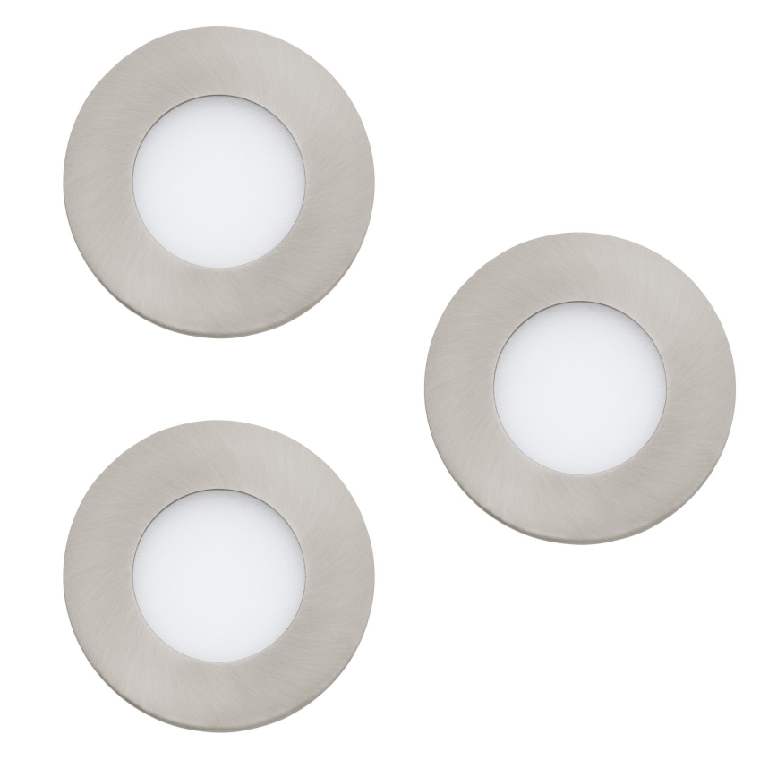 Eglo - Setti 3 kpl himmennettäviä LED-kylpyhuonevalaisimia FUEVA-Z 2,8W/230V IP44, halkaisija 8,5 cm