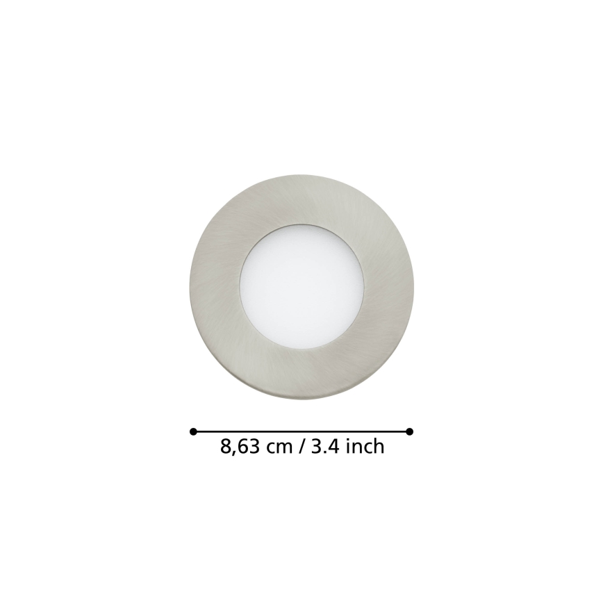 Eglo - Setti 3 kpl himmennettäviä LED-kylpyhuonevalaisimia FUEVA-Z 2,8W/230V IP44, halkaisija 8,5 cm
