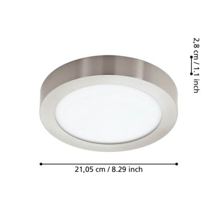 Eglo - LED Himmennettävä kylpyhuoneen kattovalo LED/16,5W/230V IP44 ZigBee