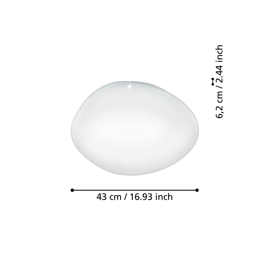 Eglo - LED RGBW Himmennettävä kattovalo LED/21,6W/230V ZigBee