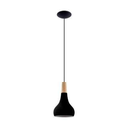 Eglo - Kattokruunu johdossa 1xE27/40W/230V d. 18 cm musta