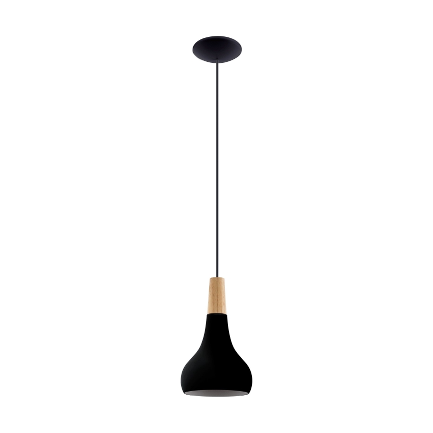 Eglo - Kattokruunu johdossa 1xE27/40W/230V d. 18 cm musta