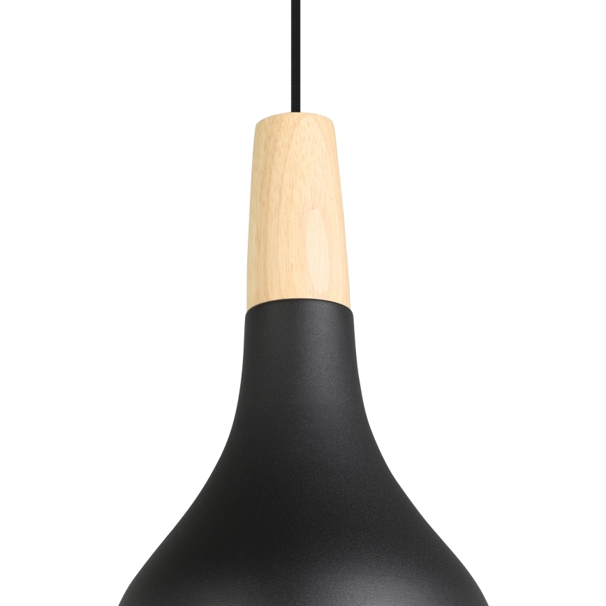 Eglo - Kattokruunu johdossa 1xE27/40W/230V d. 18 cm musta