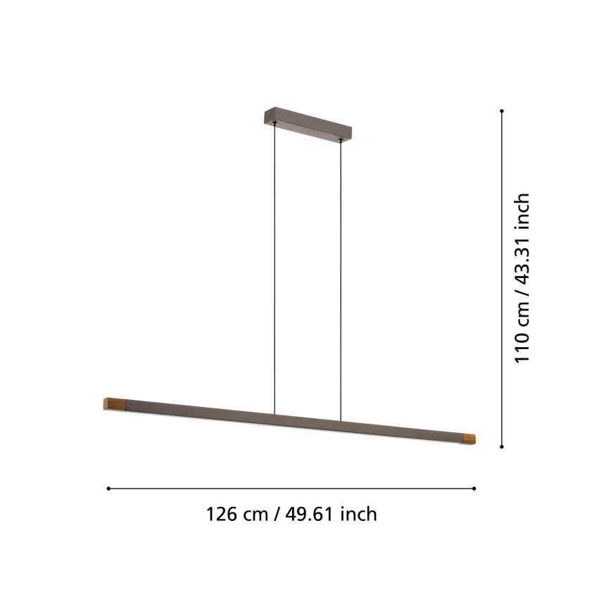 Eglo - Himmennettävä LED-kattokruunu johdossa LED/22W/230V 3000K
