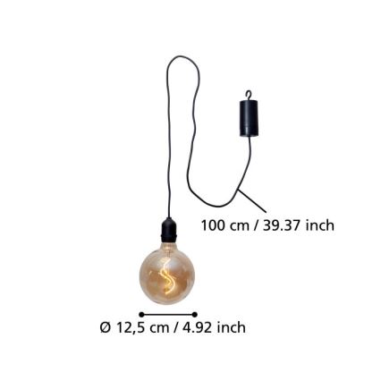 Eglo 900211 - LED-riippuvalaisin ulkokäyttöön VIGNANELLO LED/0,06W/6V IP44 beige