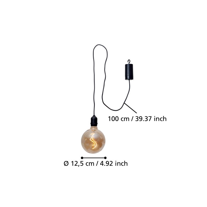 Eglo 900211 - LED-riippuvalaisin ulkokäyttöön VIGNANELLO LED/0,06W/6V IP44 beige