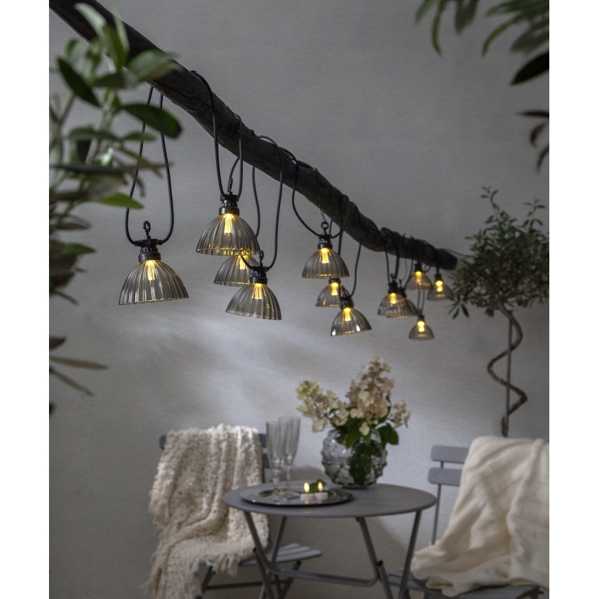 Eglo - LED ulkokäyttöön koristeellinen ketju 12xLED/0,066W/3,2V IP44