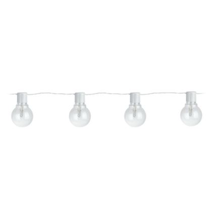 Eglo - LED ulkokäyttöön koristeketju 16xLED/0,064W/24V IP44 valkoinen