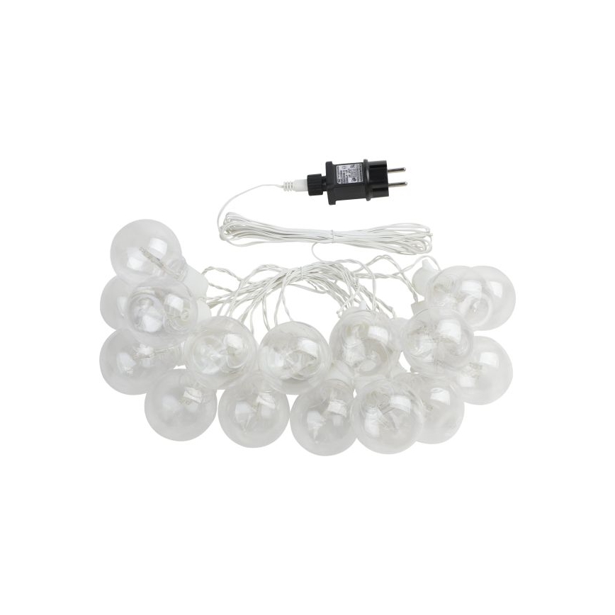 Eglo - LED ulkokäyttöön koristeketju 16xLED/0,064W/24V IP44 valkoinen