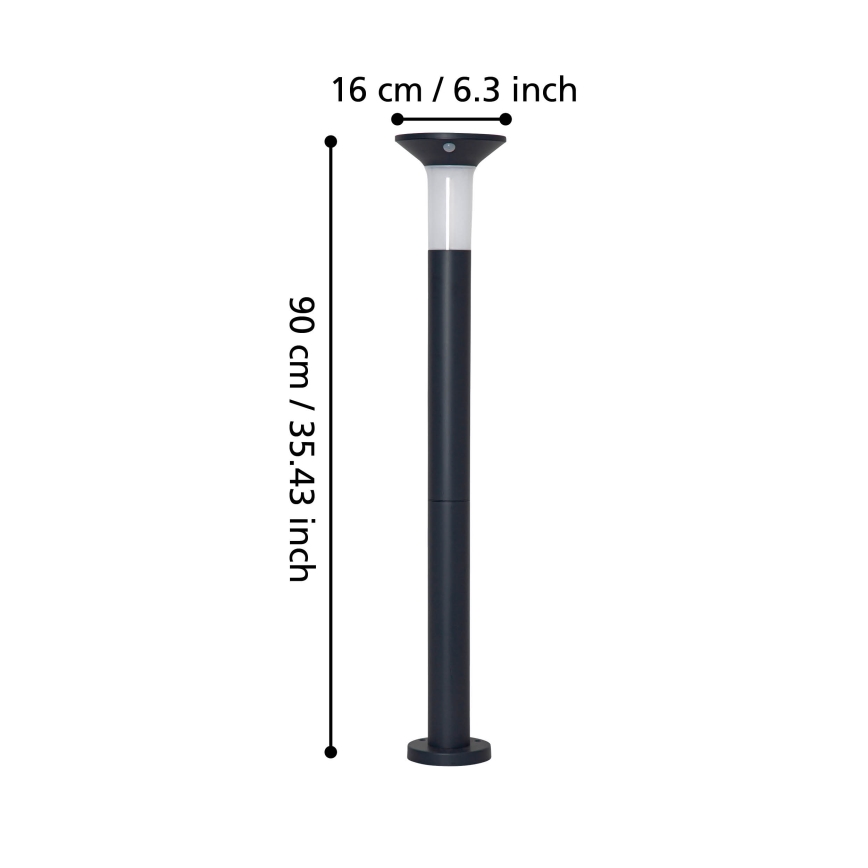 Eglo - LED aurinkokennovalaisin tunnistimella ulkokäyttöön 6xLED/0,03W/3,7V 1500 mAh IP44