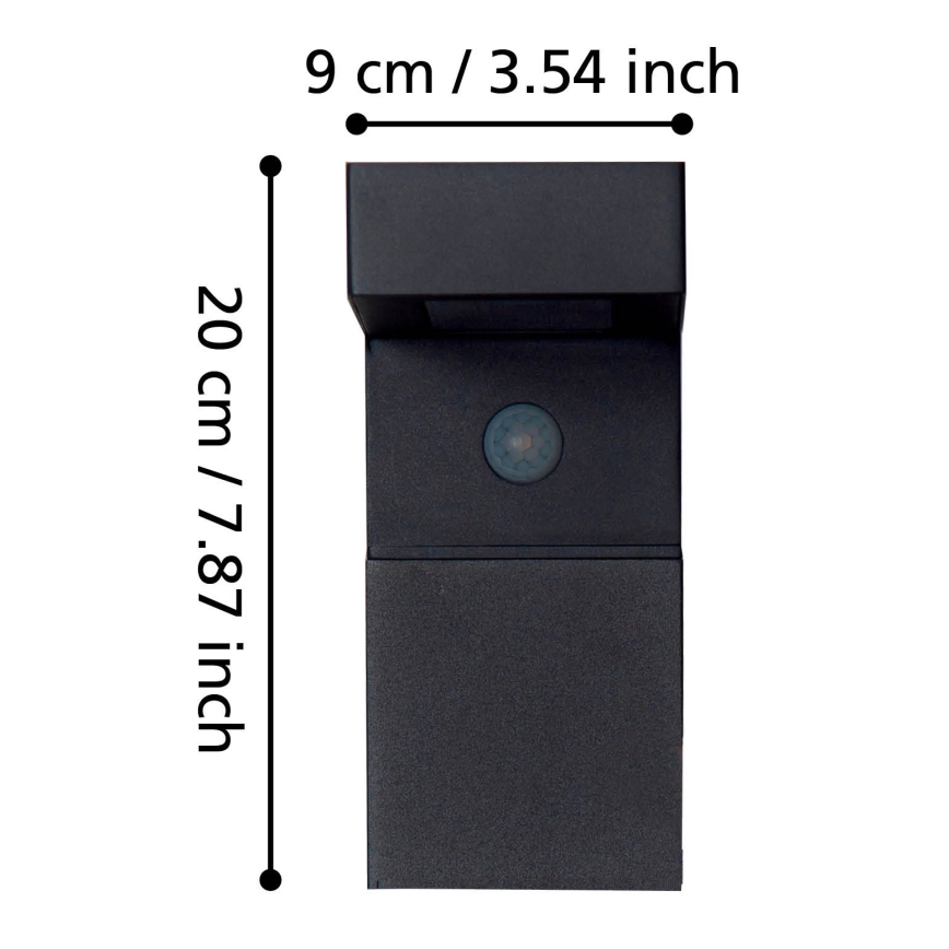 Eglo - LED-ulkoaurinkovalo anturilla 18xLED/0,2W/3,7V 2200 mAh IP44