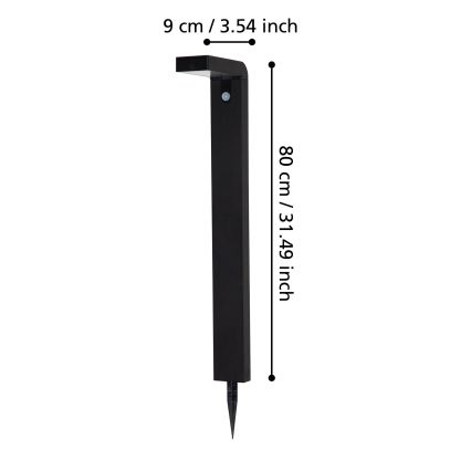 Eglo - LED aurinkokennovalaisin tunnistimella ulkokäyttöön 18xLED/0,2W/3,7V 2200 mAh IP44