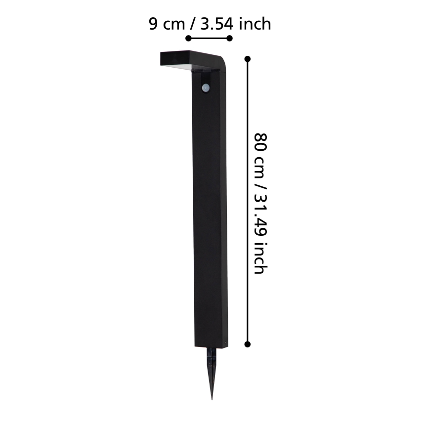 Eglo - LED aurinkokennovalaisin tunnistimella ulkokäyttöön 18xLED/0,2W/3,7V 2200 mAh IP44