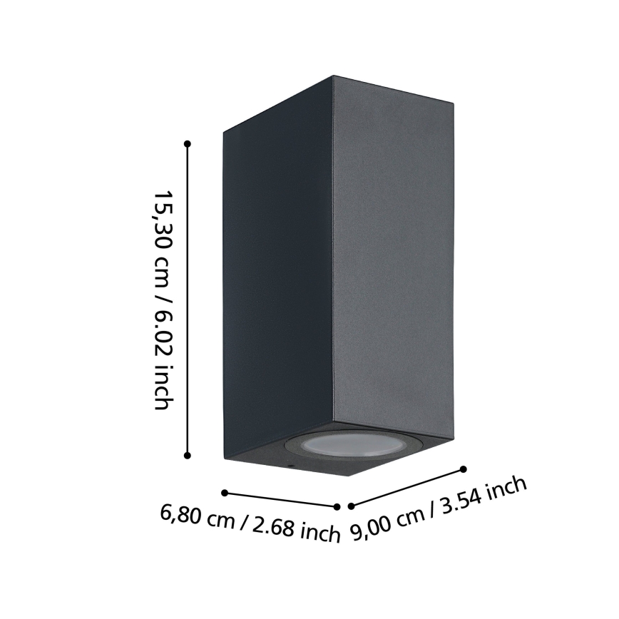 Eglo - LED-ulkoseinävalaisin 2xGU10/4,6W/230V IP44