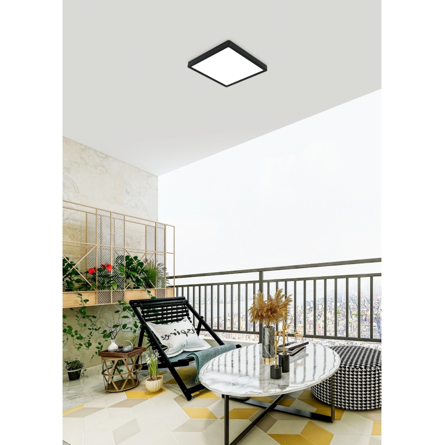 Eglo - LED kattovalo kylpyhuoneeseen LED/20,5W/230V IP44 musta