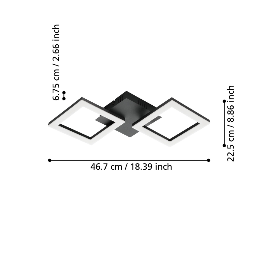 Eglo - LED Himmennettävä kattovalo LED/15,5W/230V