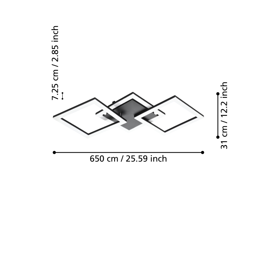 Eglo - LED Himmennettävä kattovalo LED/32,4W/230V