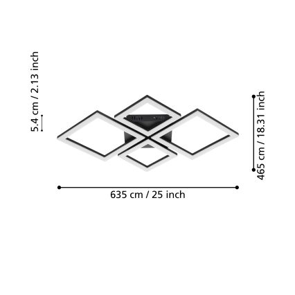 Eglo - LED Himmennettävä kattovalo LED/42W/230V