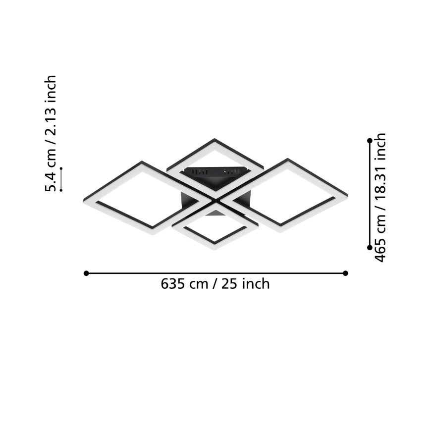Eglo - LED Himmennettävä kattovalo LED/42W/230V