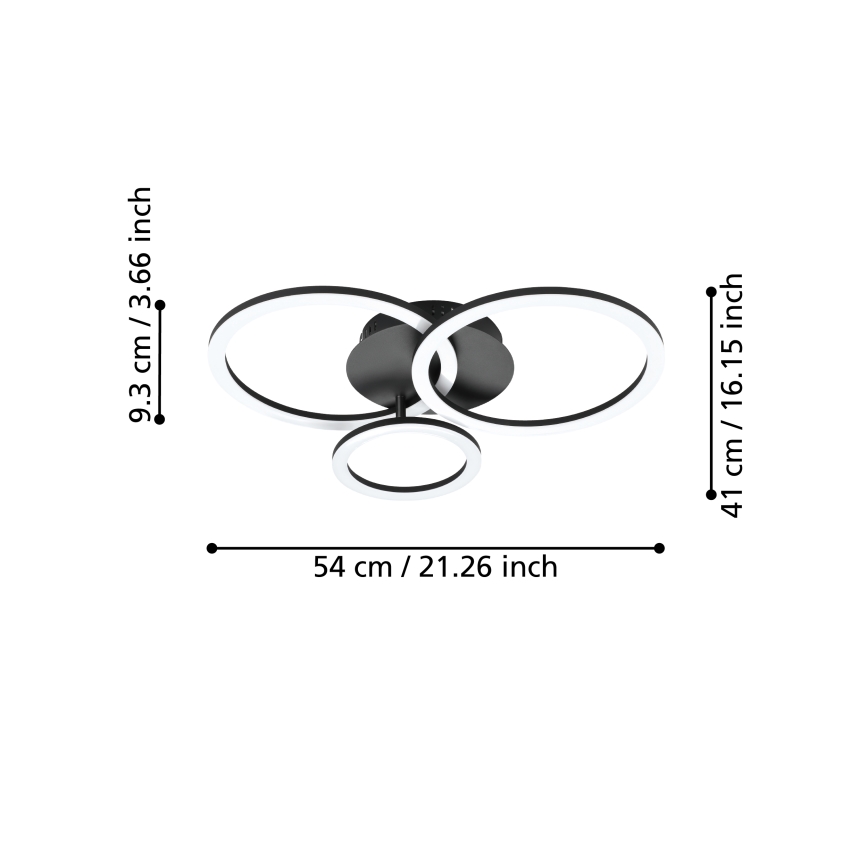 Eglo - LED Himmennettävä kattovalaisin LED/33W/230V