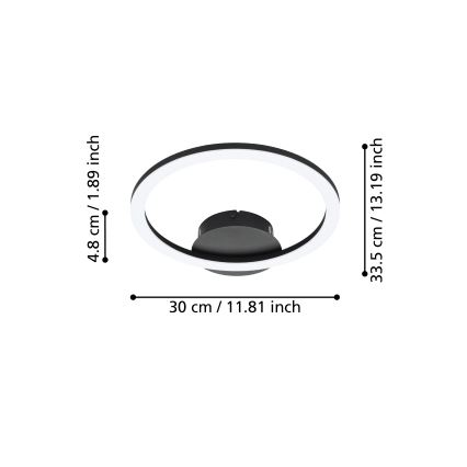 Eglo - LED Himmennettävä kattovalaisin LED/15W/230V