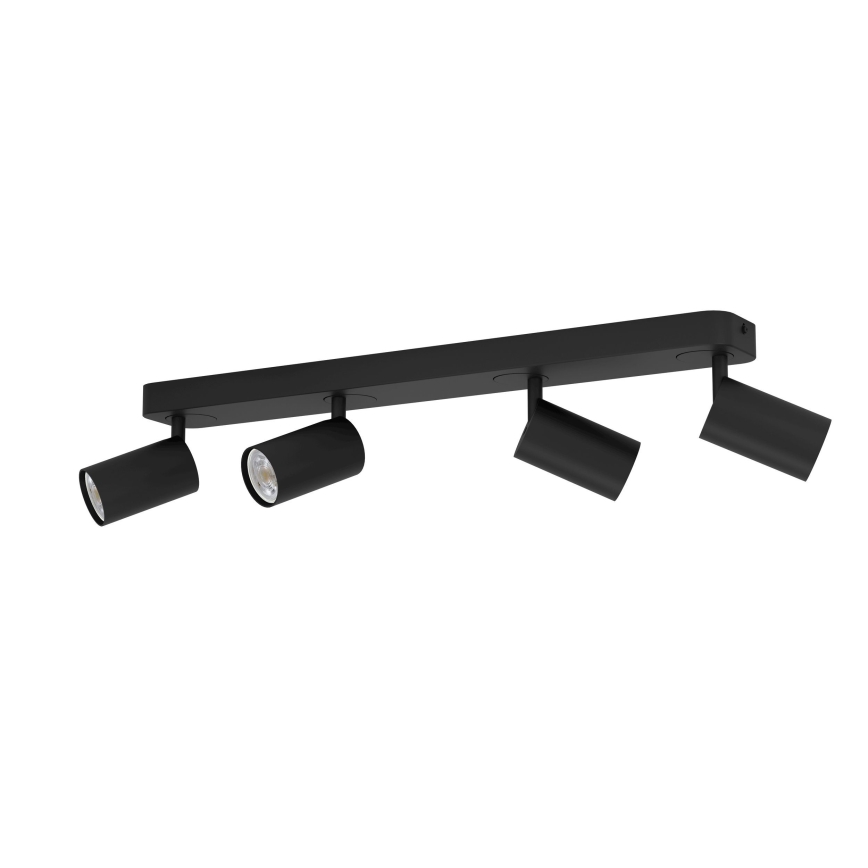 Eglo - LED RGBW Himmennettävä kohdevalo 4xGU10/4,9W/230V musta