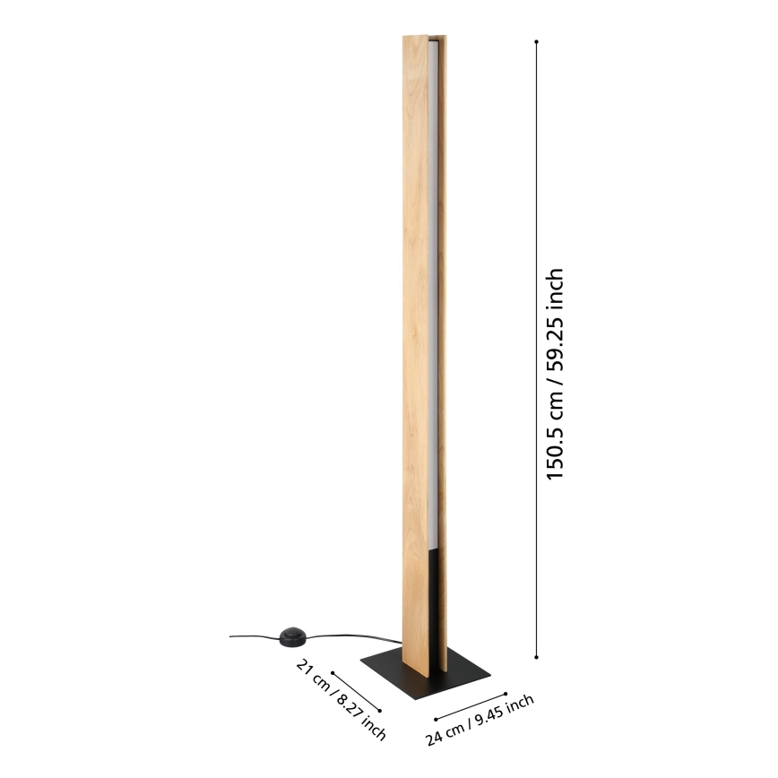 Eglo - LED RGBW Himmennettävä lattiavalaisin LED/35W/230V 2700-6500K