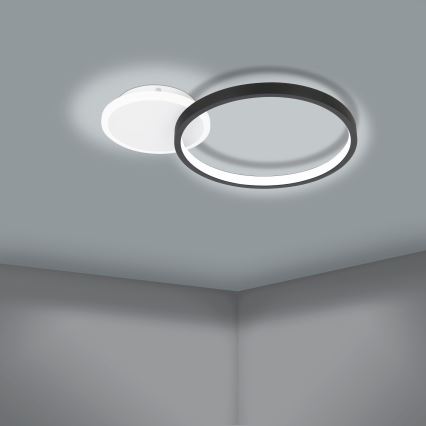 Eglo - LED Himmennettävä kattovalo LED/15W/230V musta + kaukosäädin