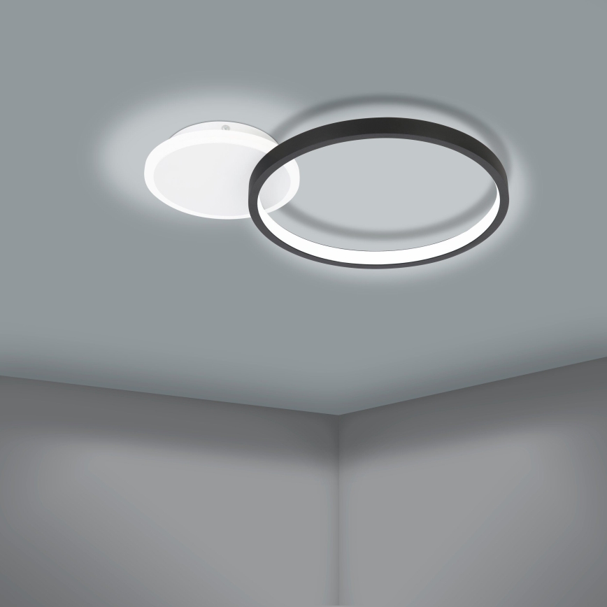 Eglo - LED Himmennettävä kattovalo LED/15W/230V musta + kaukosäädin