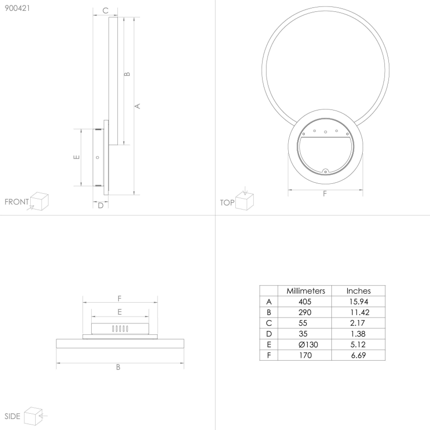 Eglo - LED Himmennettävä kattovalo LED/15W/230V musta + kaukosäädin