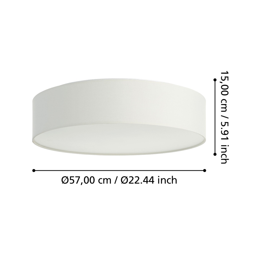 Eglo - LED RGBW Himmennettävä kattovalo LED/35W/230V 2700-6500K valkoinen