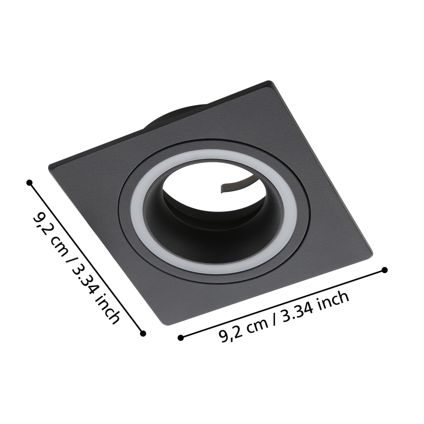 Eglo - Upotettu valo 1xGU10/35W/230V antrasiitti