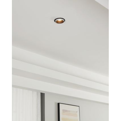 Eglo - Upotettu valo 1xGU10/35W/230V musta