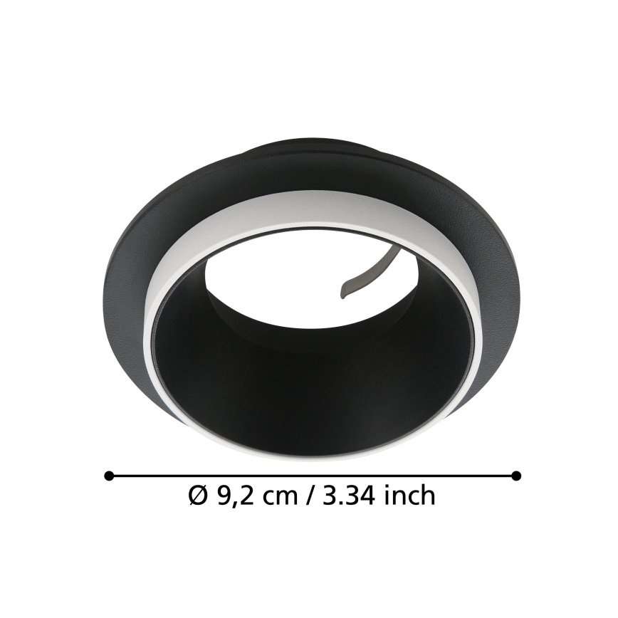 Eglo - Upotettu valo 1xGU10/35W/230V musta