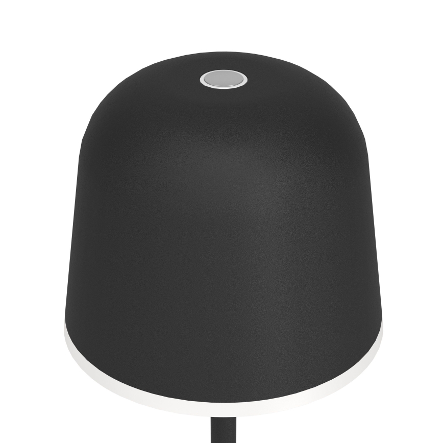 Eglo - LED Himmennettävä ulko rechargeable lamppu LED/2,2W/5V 1800 mAh musta IP54