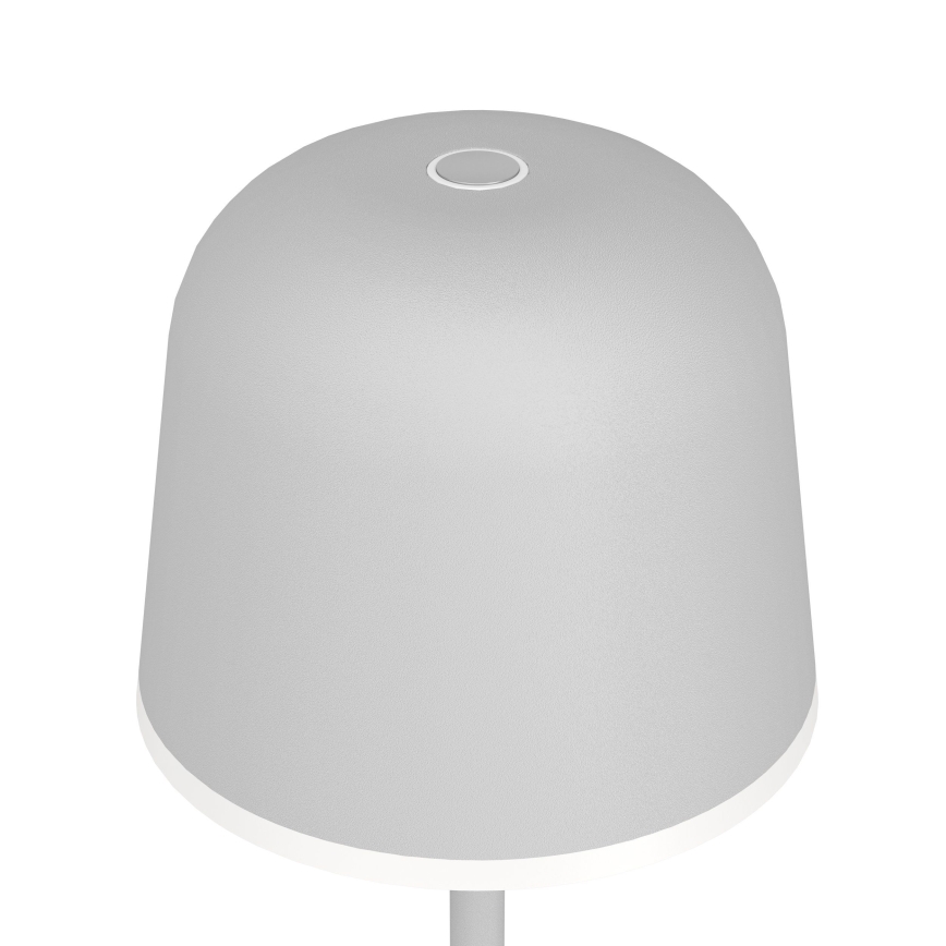 Eglo - LED Himmennettävä ulko rechargeable lamppu LED/2,2W/5V 1800 mAh harmaa IP54