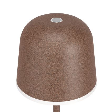 Eglo - LED Himmennettävä ulko rechargeable lamppu LED/2,2W/5V 1800mAh ruskea IP54