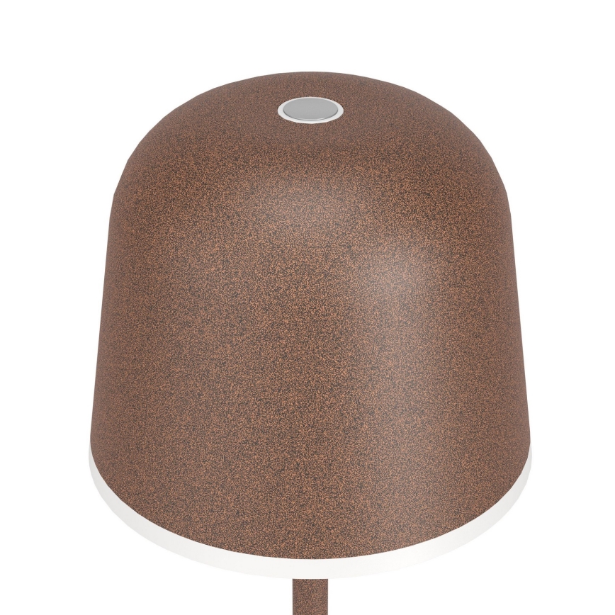 Eglo - LED Himmennettävä ulko rechargeable lamppu LED/2,2W/5V 1800mAh ruskea IP54